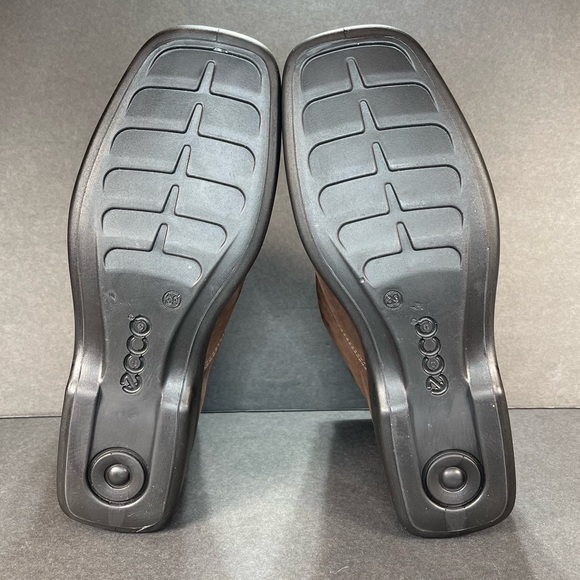 ECCO Sz 39 EU‎ Mens 5 Womens 8 US Chukka Boots Brown Suede WOOL LINING.. - Picture 12 of 12